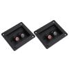 2PCS Speaker Box Terminal Subwoofer Box Terminal Cup Sp Loaded Jacks Double Binding Post Speaker Plates for Car RV Boat TerminalSubwoofer Termin Board view 4