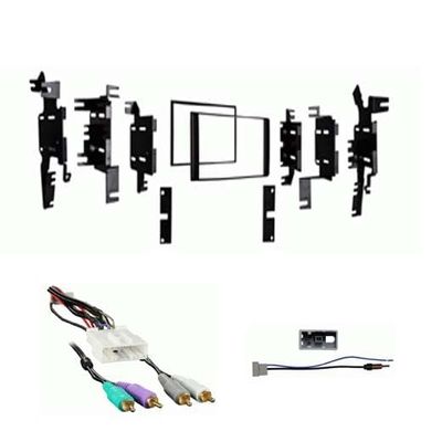 Double DIN Car Stereo Install Kit Compatible with Juke for 2015, 2016, & 2017 with Factory Amplified System