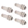 5Pcs Aviation Plug Connector M Fem Wire Panel Power Chassis Metal Fittings GX16 16mm 450V2pin Aviation PlugAviation ConnectorM Fem Wir is Fixed is and Pins (5pin) view 2