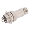 5Pcs Aviation Plug Connector M Fem Wire Panel Power Chassis Metal Fittings GX16 16mm 450V2pin Aviation PlugAviation ConnectorM Fem Wir is Fixed is and Pins (5pin) view 3
