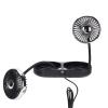 ANGGREK USB Car Cooling Fan, Dual Head Automobile USB Fan 360  Flexible Tube 3 Speed for SUVS SUVS RVS Trucks (Black) view 1