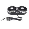 ANGGREK USB Car Cooling Fan, Dual Head Automobile USB Fan 360  Flexible Tube 3 Speed for SUVS SUVS RVS Trucks (Black) view 4