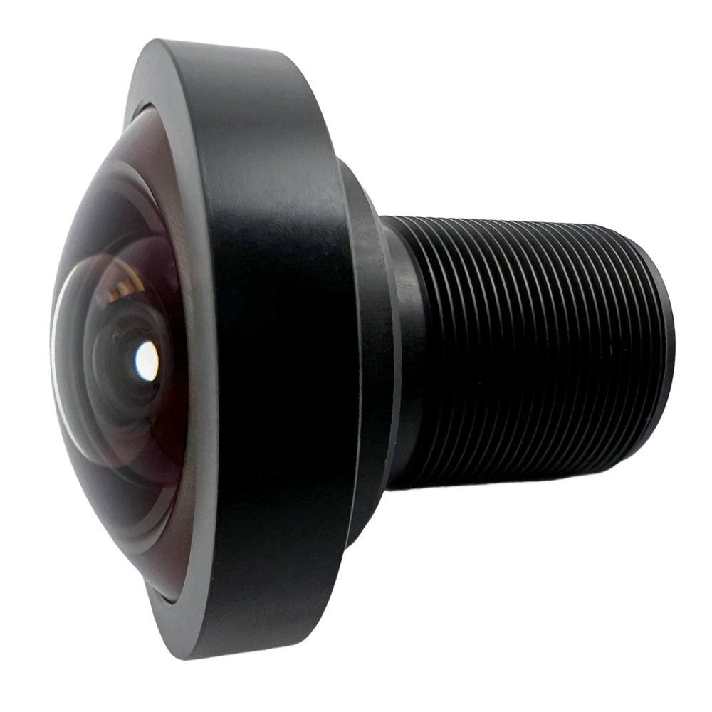 2mm M12 Fisheye Lens 200 FoV Fixed Focus F1.8 Aperture for Surveillance and Robotics Commonlands CIL281-F1.8-M12ANIR