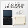Elecom TB-11ACMFWH Universal Tablet Case with Stand Function, White view 4