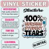 (3Pcs) Nursing Student Tears Sticker, Sticker Gifts Nursing Decorate Books, Laptops, Water Bottles Kindles Stickers, Phones Tumbler Waterproof Vinyl 3" Inch view 4
