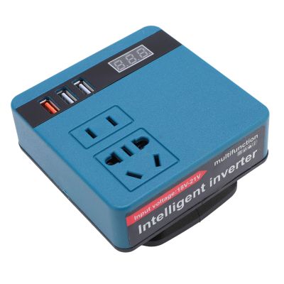 120W Car Power Inverter,18V-21V DC to 220V AC Car Inverter,Fast Charging Car Plug Adapter Outlet Charger for Laptop,Phone,Tablet,Car DC to AC Converter