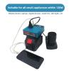 120W Car Power Inverter,18V-21V DC to 220V AC Car Inverter,Fast Charging Car Plug Adapter Outlet Charger for Laptop,Phone,Tablet,Car DC to AC Converter view 4