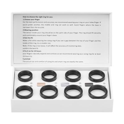 AVINMER Gen 1 Smart Ring for Health Tracking, Non-Standard Ring Sizing, Compatible Gen 1 Sizing Kit, Sizes 613, Stainless Steel Smart Ring