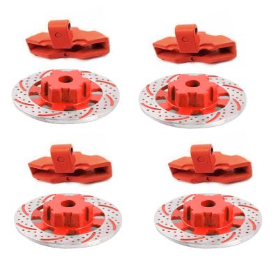 4Pcs Red Brake Disc Calipers for TRAXXAS UDR Unlimited Desert Racer 1/7 RC Car