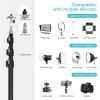 20FT Heavy Duty Tripod Stand with Rope, Spring-Assisted Telescoping Aluminum, 1/4" & 3/8" Screws, Portable for Sports & Outdoor Shooting view 4