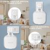 Wall Mount Holder for eero 7 Home WiFi System - Space Saving Wall Bracket with Cable Management, Vertical/Horizontal Plug Option, White (3Pack) view 3