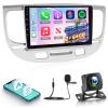 [2+64G] NHOPEEW Android Car Radio for KIA Rio 2005-2011 with Wireless Carplay and Android Auto - 9 Inch Touch Screen Car Stereo - DSP/GPS Navigation/WiFi/SWC/Bluetooth + AHD Backup Camera view 1