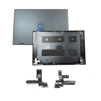 0GWRR6 00TDMY 03VXN5 Replacement Laptop LCD Back Cover Top Case Rear Lid with Hinges and Hinges Cover for Dell Inspiron 5410 5415 7415 2-in-1