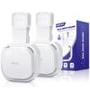 Wall Mount Holder for eero 6 and for eero 6+ Router Mesh Wi-Fi System  No Messy Wires, Space-Saving Outlet Wall Mount Holder for eero 6 Plus Extender, Stand Bracket for eero 6+ (White-2pcs) view 1