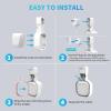 Wall Mount Holder for eero 6 and for eero 6+ Router Mesh Wi-Fi System  No Messy Wires, Space-Saving Outlet Wall Mount Holder for eero 6 Plus Extender, Stand Bracket for eero 6+ (White-2pcs) view 4