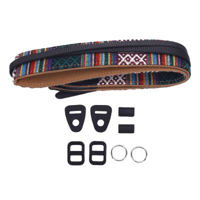 KIMISS Camera Strap Nylon Vintage Ethnic Style Adjustable Camera Neck Shoulder Strap DSLR Mirrorless Cameras Applicable Outdoor Travel Warm Fabric (Style 5)