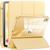 INFILAND Compatible with iPad (A16) 11th Generation 11 Inch 2025 Case, iPad 10th Generation Case 2022 10.9 Inch, Clear Slim Protective Cover with Apple Pencil Holder, Charging Adapter (Champagne Gold) view 1