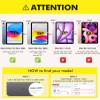 INFILAND Compatible with iPad (A16) 11th Generation 11 Inch 2025 Case, iPad 10th Generation Case 2022 10.9 Inch, Clear Slim Protective Cover with Apple Pencil Holder, Charging Adapter (Champagne Gold) view 2