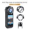 debous Insta 360 X5 Premium Glass Lens Guard Set for Insta360 X 5 X5 Protective Cover Case Cap Anti-fog Snap-on Protective Mirror view 4