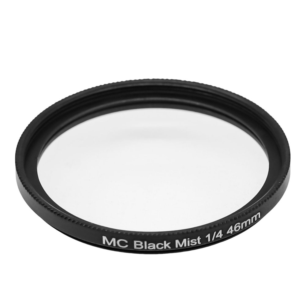 1/4 Black Mist Diffusion Filter Black Soft Filter with Multilayer Nano Coating for Vlog Video Portrait Photography (46mm)