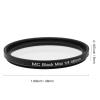 1/4 Black Mist Diffusion Filter Black Soft Filter with Multilayer Nano Coating for Vlog Video Portrait Photography (46mm) view 2