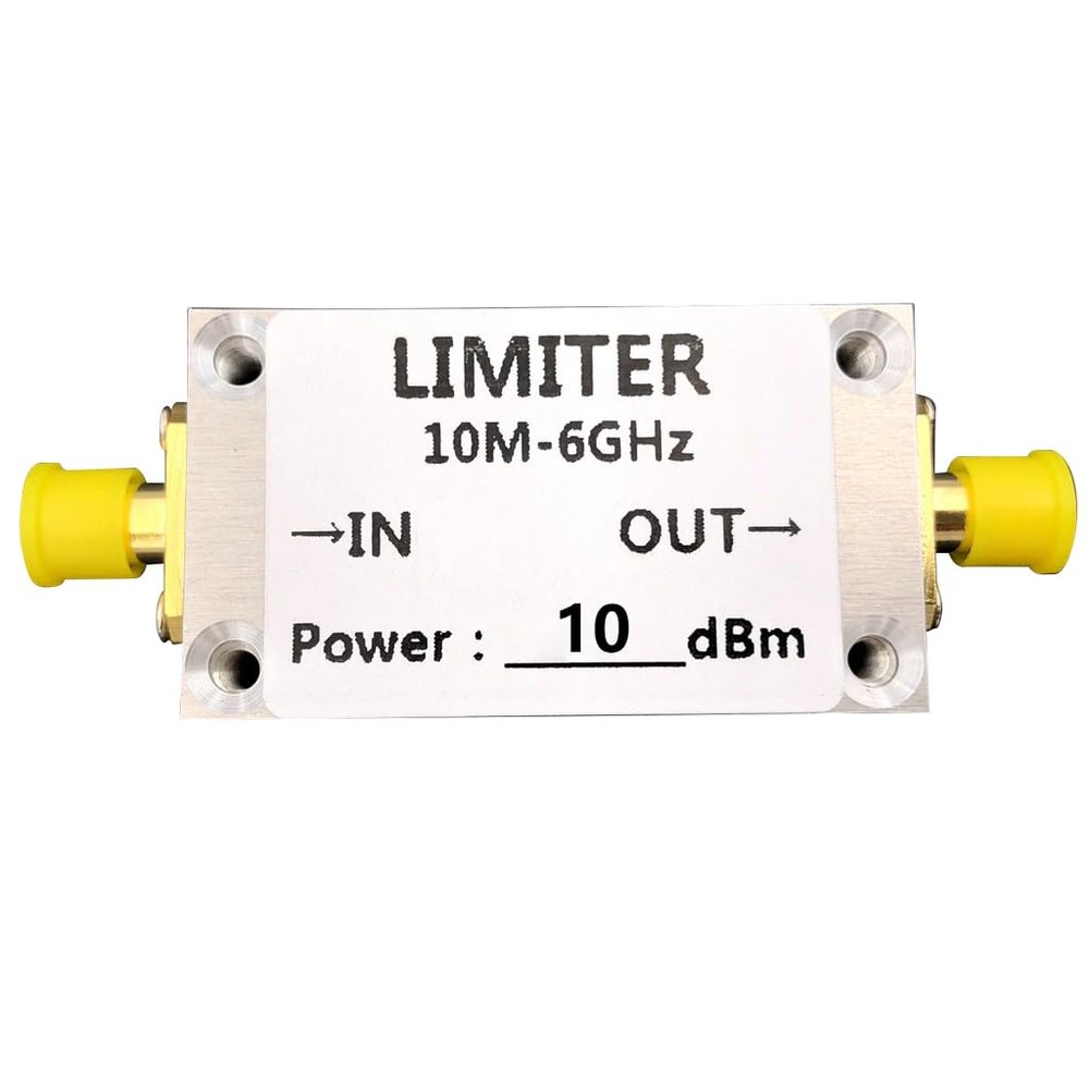 JMT PIN Diode SMA RF Limiter 10M-6GHz with SMA Interface for Low Power Input Protection Compatible with Spec Trum Analysers, Pre-Low Noise Amplifier, SDR Receiver (10dBm with CNC Case)