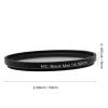 1/4 Black Mist Diffusion Filter Black Soft Filter with Multilayer Nano Coating for Vlog Video Portrait Photography (52mm) view 2