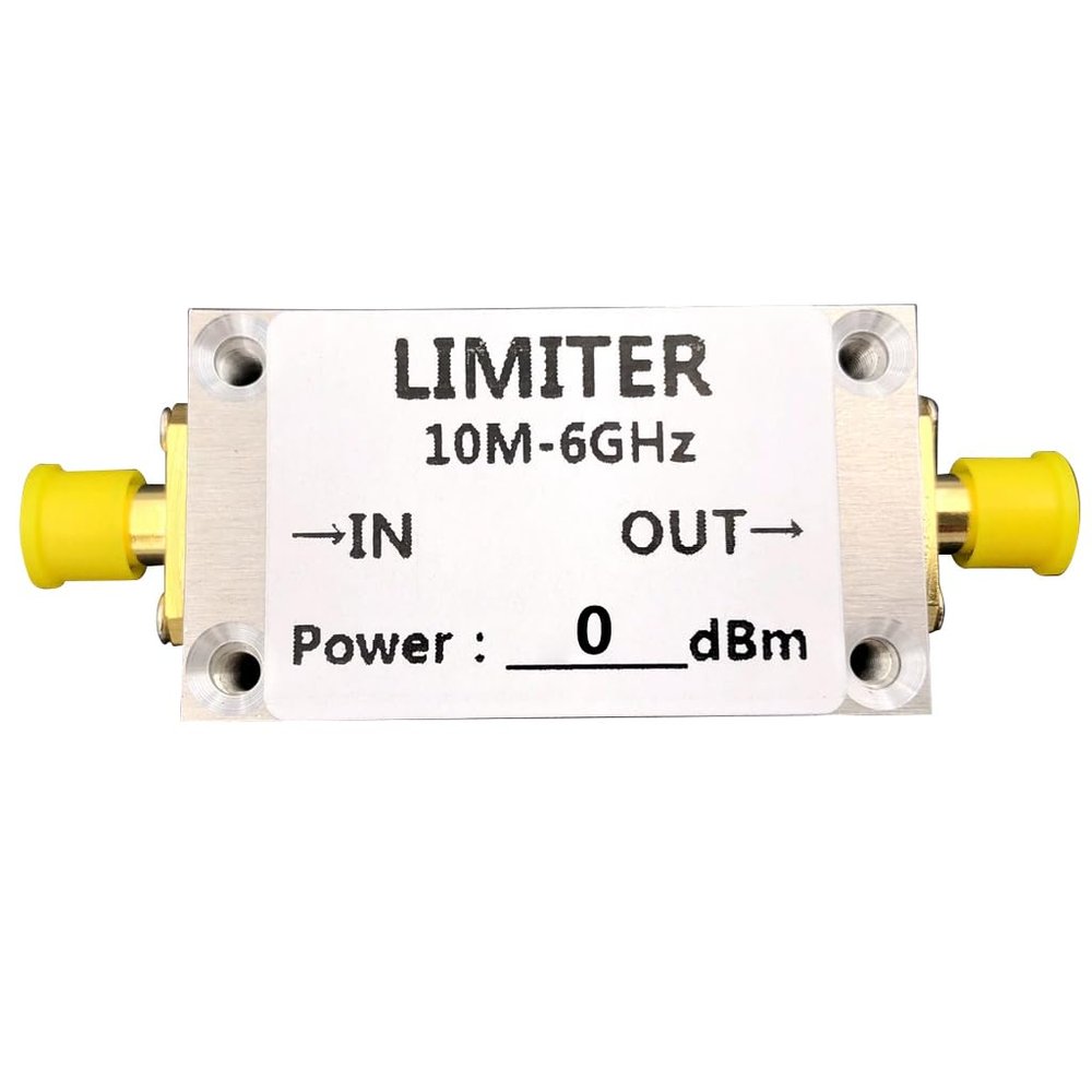 JMT PIN Diode SMA RF Limiter 10M-6GHz with SMA Interface for Low Power Input Protection Compatible with Spec Trum Analysers, Pre-Low Noise Amplifier, SDR Receiver (0dBm with CNC Case)