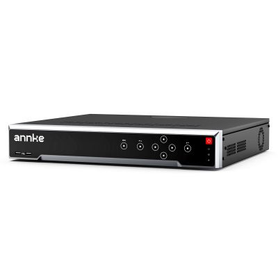 ANNKE 32CH AI NVR Recorder, H.265+ 12MP PoE Network Video Recorder, Facial Recognition, AI Motion Detection, Support 32x 12/8/5/4MP IP Cam, 16 Port Expandable NVR, 4 SATA Support 40TB, NO HDD Included