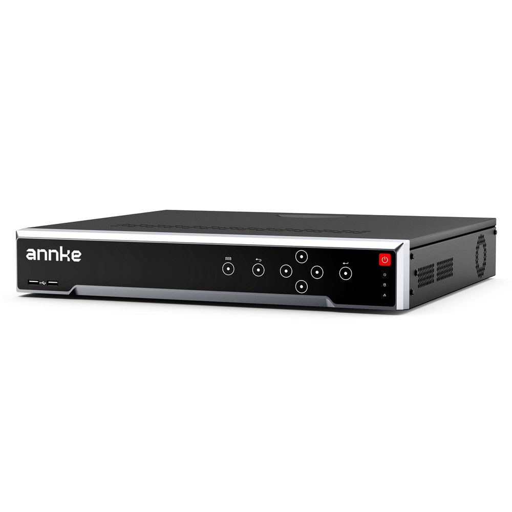 ANNKE 32CH AI NVR Recorder, H.265+ 12MP PoE Network Video Recorder, Facial Recognition, AI Motion Detection, Support 32x 12/8/5/4MP IP Cam, 16 Port Expandable NVR, 4 SATA Support 40TB, NO HDD Included