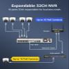ANNKE 32CH AI NVR Recorder, H.265+ 12MP PoE Network Video Recorder, Facial Recognition, AI Motion Detection, Support 32x 12/8/5/4MP IP Cam, 16 Port Expandable NVR, 4 SATA Support 40TB, NO HDD Included view 4