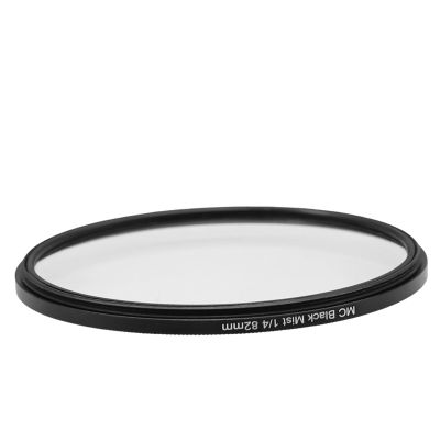 1/4 Black Mist Diffusion Filter Black Soft Filter with Multilayer Nano Coating for Vlog Video Portrait Photography (82mm)