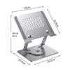 MVUYO Laptop Stand Computer Stand Desktop Office Rotating Stand Heat Dissipation Folding Increased(White-Fruit peach5) view 2