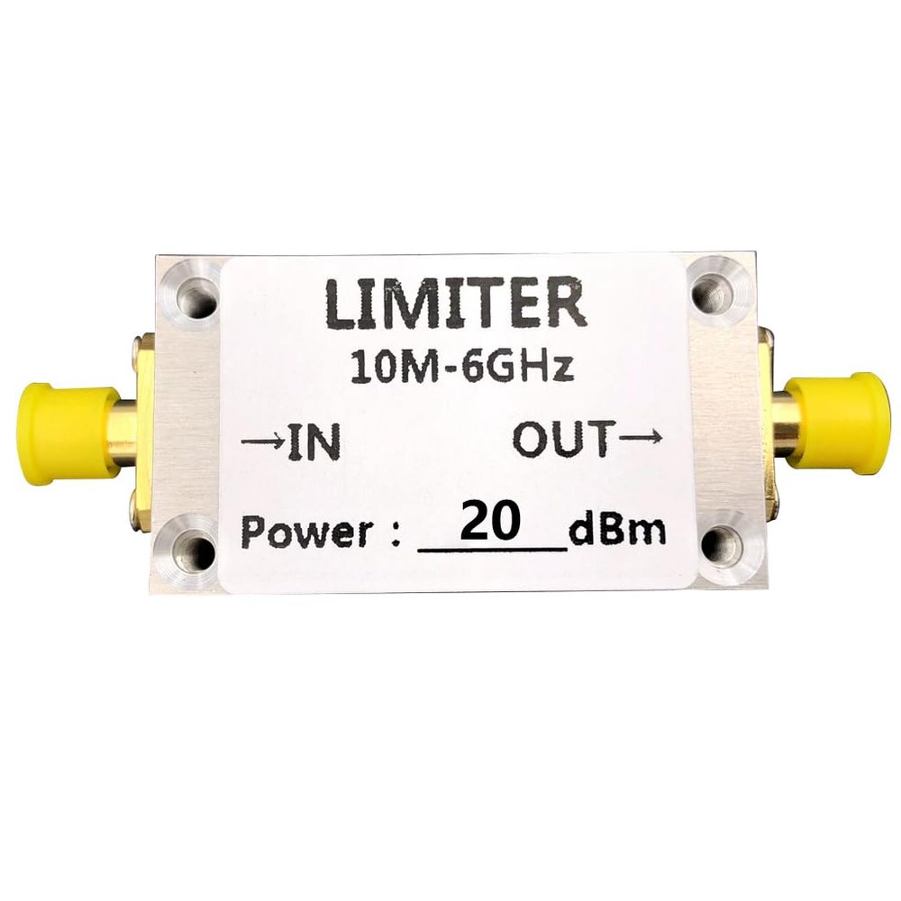JMT PIN Diode SMA RF Limiter 10M-6GHz with SMA Interface for Low Power Input Protection Compatible with Spec Trum Analysers, Pre-Low Noise Amplifier, SDR Receiver (20dBm with CNC Case)