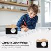 BESPORTBLE Creative Wooden Camera Ornament Stylish Desktop Decor for Home Office Stable Design Present for Art Lovers for Bookshelves Tables Camera view 4