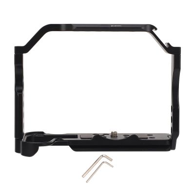 Akozon Camera Video Cage Protective Frame for R10 Aluminum Alloy Camera Rig Cold Shoe Mount