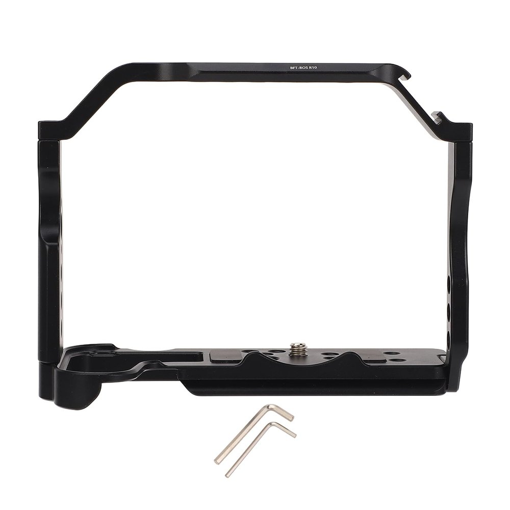 Akozon Camera Video Cage Protective Frame for R10 Aluminum Alloy Camera Rig Cold Shoe Mount