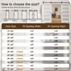 80" H x 36" W 5 Lites White Wood Glass Sliding Barn Doors with Installation Hardware Kit Primed Surface view 3