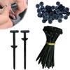 Nylon Universal Cable Tie Buckle,Heavy Duty Self-Locking Zip Ties Holder,Multipurpose Plastic Cable Ties Tool with Pin & Button for Car Daily Repair (150) view 1