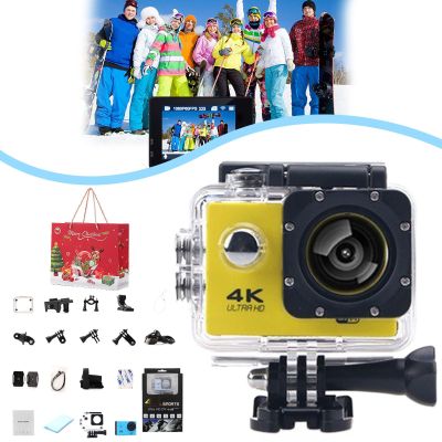 bolstoc Roamix Vision+ 4K, Roamix Vision 4k Action Camera, 170 Ultra Wide Angle WiFi Camcorder, Outdoor Waterproof Sports Cameras for Photography and Diving Enthusiasts (Yellow)