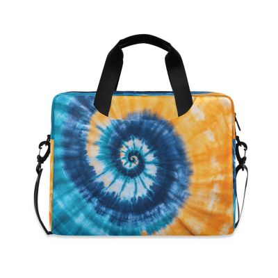 Quteprint Abstract Tie Dye Print 15.6 Inch Laptop Bag Briefcase for Business, Water-Resistant Computer Bag Fits 14-16 Inch Notebook for Men Women, Office Travel Work Backpack