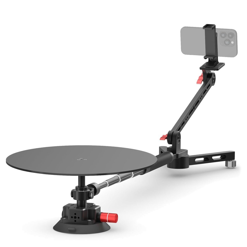 360 Degree Rotator, Professional Photography Turntable, Rotating Camera Slider, Rotating Photography Video Booth for Product Photography, Commercial Video