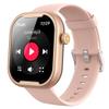 AGPTEK MP3 Player with Bluetooth, Watch MP3 Player with Watch Band for Running Climbing Hiking Cycling Jogging Yoga, Pink view 1