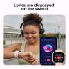 AGPTEK MP3 Player with Bluetooth, Watch MP3 Player with Watch Band for Running Climbing Hiking Cycling Jogging Yoga, Pink view 4