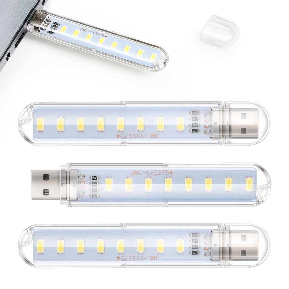 Cabilock USB Night Light Portable Mini USB Charging Lamp Soft Led Light for Indoor Outdoor Camping Reading
