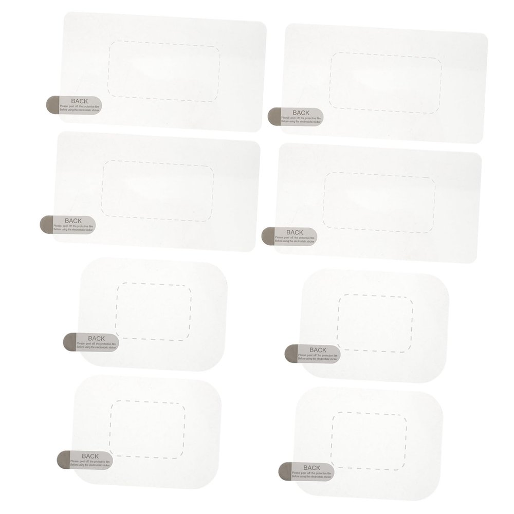 Gogogmee 8pcs Static Dash Camera Sticker Replacement Windshield Protection Decals Static Films Supplies for Dashcam and Clear Display