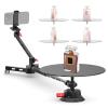 Portable 360 Degree Photography Turntable Kit, Professional Panoramic Shooting Camera Rotator, 110cm Retractable Camera Stand view 1
