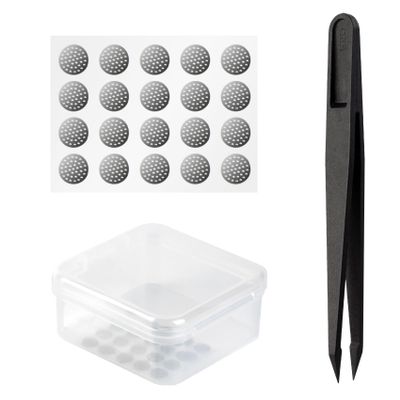 20PCS Nickel Earbuds Filters, Earphone Filter Mesh Protective Filters, in Ear Monitor Anti-Dust Sweat-Resistant Protective Filters for Earbud, in-Ear Headphones, Earphone Accessories (5169, 3.7mm)