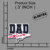 (3PCS) Dad We Love You Sticker  Waterproof Vinyl Decals for Dad, Papa, Father  Cute Fathers Day Gift for Laptop, Tumbler, Water Bottle, Scrapbook Size 3 x 2,5Inch view 2