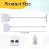 SynHHergyx 2 Pack Two Way Telephone Splitters RJ11 Male to Dual Female Cable 6P4C Phone Splitter for Landline Suitable for Telephone, Fax Machine, White view 2